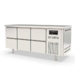Vaiotec Topline Kühltisch / 3-fach GN1/1 mit 6 Schubladen, 1795 x 700 mm