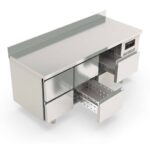 Vaiotec Topline Kühltisch / 3-fach GN1/1 mit 6 Schubladen & Aufkantung, 1795 x 700 mm – Bild 2