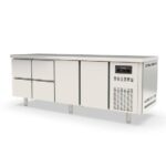 Vaiotec Topline Kühltisch / 4-fach GN1/1 mit 4 Schubladen / 2 Türen, 2245 x 700 mm