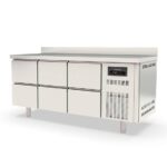 Vaiotec Topline Tiefkühltisch / 3-fach GN1/1 mit 6 Schubladen & Aufkantung, 1795 x 700 mm