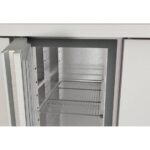 Vaiotec Topline Tiefkühltisch / 2-fach GN1/1 mit 2 Türen & Aufkantung, 1345 x 700 mm – Bild 2
