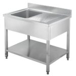 Vaiotec Topline Spültisch / 1 Becken links + Abtropffläche, 1000 x 600 mm