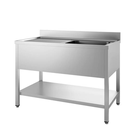 10435-1.jpg Vaiotec Topline Spültisch / 1 Becken rechts + Abtropffläche, 1000 x 600 mm – Bild 1
