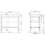 Vaiotec Topline Spültisch / 1 Becken rechts + Abtropffläche, 1000 x 600 mm – Bild 2