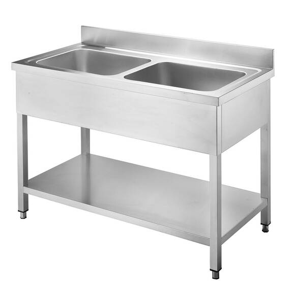 10439-1.jpg Vaiotec Topline Spültisch / 2 Becken, 1200 x 600 mm – Bild 1