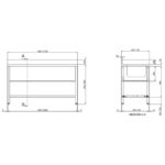 Vaiotec Topline Spültisch / 2 Becken rechts + Abtropffläche, 1600 x 600 mm – Bild 2