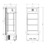 Vaiotec Getränkekühlschrank 290 Liter "schwarz", 600 x 570 mm – Bild 2