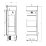 Vaiotec Getränkekühlschrank 290 Liter mit Leuchtaufsatz "schwarz", 600 x 570 mm – Bild 2