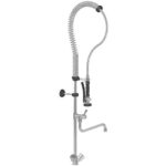 Vaiotec Topline Geschirrwaschbrause mit Schwenkauslauf & 2 Mischventilen - Einloch, 105 x 350 mm