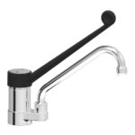 Vaiotec Topline Mischbatterie mit Schwenkhahn & Einhebelmischer - Einloch, 55 x 245 mm