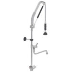 Vaiotec Topline Geschirrwaschbrause mit Schwenkauslauf / 2 Mischventilen & Zug-Automatik - Einloch, 140 x 350 mm