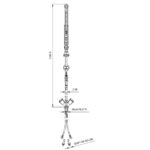 Vaiotec Topline Geschirrwaschbrause mit Schwenkauslauf / 2 Mischventilen & Zug-Automatik - Einloch, 140 x 350 mm – Bild 2
