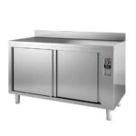 Vaiotec Topline Wärmeschrank / 2 Schiebetüren & Aufkantung, 1400 x 600 mm