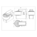 Vaiotec Teigknetmaschine abnehmbarer Kessel - 50 Liter / 400 Volt / 2 Geschwindigkeiten, 535 x 940 mm – Bild 6