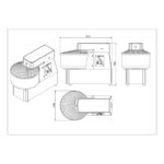 Vaiotec Teigknetmaschine fester Kessel - 50 Liter / 400 Volt / 2 Geschwindigkeiten, 530 x 910 mm – Bild 4