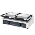 Vaiotec Elektro Kontaktgrill "doppelt", oben gerillt & unten glatt, 568 x 395 mm – Bild 2