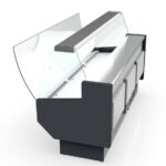 Vaiotec Topline Kühltheke 250 - gebogenes Frontglas "grau", 2465 x 800 mm – Bild 3