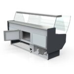 Vaiotec Topline Kühltheke 250 - gebogenes Frontglas "grau", 2465 x 800 mm – Bild 4