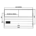Vaiotec Topline Kühltheke 250 - gebogenes Frontglas "weiß", 2465 x 800 mm – Bild 6