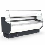 Vaiotec Topline Kühltheke 250 - gerades Frontglas "weiß", 2465 x 800 mm
