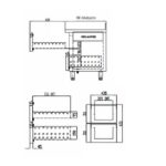 Vaiotec Topline Tiefkühltisch / 2-fach GN1/1 mit 2 Schubladen / 1 Tür, 1345 x 700 mm – Bild 5