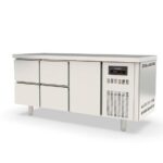 Vaiotec Topline Tiefkühltisch / 3-fach GN1/1 mit 4 Schubladen / 1 Tür, 1795 x 700 mm