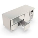 Vaiotec Topline Tiefkühltisch / 3-fach GN1/1 mit 4 Schubladen / 1 Tür, 1795 x 700 mm – Bild 2