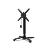 Feros X Cross - Höhenverstellbares schwarz Tischgestell + Sand stone HPL-Tischplatte 70x70 cm, Schwarz + Sand stone – Bild 2