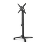 Feros X Cross - Höhenverstellbares schwarz Tischgestell + Sand stone HPL-Tischplatte 70x70 cm, Schwarz + Sand stone – Bild 3
