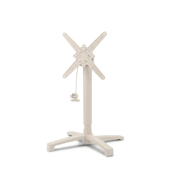11015_xcross_pneumatic_table_frame_sand_1.jpg Feros X Cross – Pneumatisch verstellbares Tischgestell, Sand – Bild 1