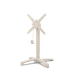 Feros X Cross - Höhenverstellbares sand Tischgestell + Sand stone HPL-Tischplatte Ø70 cm, Sand + Sand stone – Bild 2