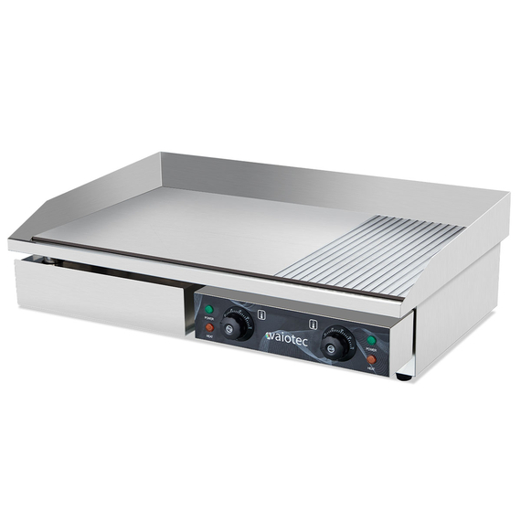 11028-1.jpg Vaiotec Elektro Grillplatte, Grillfläche 1/3 gerillt und 2/3 glatt, 730 x 510 mm – Bild 1