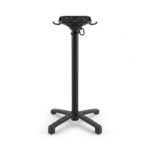 Feros X Cross - Tischgestell hoch schwarz + Sand stone HPL-Tischplatte Ø70 cm, Schwarz + Sand stone – Bild 2