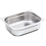 Stalgast Edelstahl Gastronormbehälter Serie BASIC, GN 1/2 (150mm)