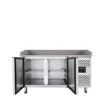 Vaiotec Pizzakühltisch / 2-türig "grau" inkl. Kühlaufsatz GN1/4, 1510 x 800 mm – Bild 9