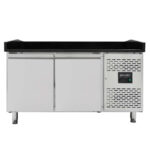 Vaiotec Pizzakühltisch / 2-türig "schwarz" inkl. Kühlaufsatz GN1/4, 1510 x 800 mm – Bild 7
