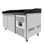 Vaiotec Pizzakühltisch / 2-türig "schwarz" inkl. Kühlaufsatz GN1/3, 1510 x 800 mm – Bild 10