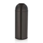 Was Germany Abfalleimer, Ø 30 cm, Höhe 83 cm, schwarz, Chromnickelstahl, Kunststoff