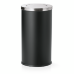 Was Germany Abfalleimer mit Schwingdeckel, Ø 37 cm, 80 Ltr., pulverbeschichteter Stahl