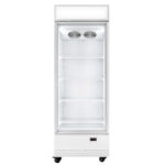 Vaiotec Topline Getränkekühlschrank 1 Tür / 570 Liter mit Leuchtaufsatz "weiß", 750 x 742 mm