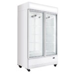 Vaiotec Topline Getränkekühlschrank 2 Türen / 1040 Liter mit Leuchtaufsatz "weiß", 1280 x 742 mm – Bild 2