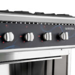 Vaiotec Gasherd - 4 Brenner 28,8 kW - offener Unterbau, 700 x 700 mm – Bild 3