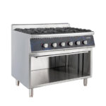 Vaiotec Gasherd - 6 Brenner 43,2 kW - offener Unterbau, 1100 x 700 mm