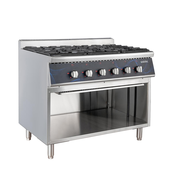 11476-1.jpg Vaiotec Gasherd - 6 Brenner 43,2 kW - offener Unterbau, 1100 x 700 mm – Bild 1