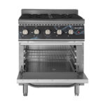 Vaiotec Gasherd - 4 Brenner 28,8 kW - mit Gasbackofen, 700 x 700 mm – Bild 2