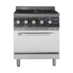 Vaiotec Gasherd - 4 Brenner 28,8 kW - mit Gasbackofen, 700 x 700 mm – Bild 3