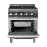 Vaiotec Gasherd - 4 Brenner 28,8 kW - mit Gasbackofen, 700 x 700 mm – Bild 7