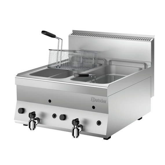 1152113.jpg Bartscher Gas-Fritteuse 650, 2x8L, TG – Bild 1