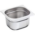 Stalgast Edelstahl Gastronormbehälter Serie BASIC, GN 1/6 (100mm)