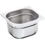 Stalgast Edelstahl Gastronormbehälter Serie BASIC, GN 1/6 (200mm)